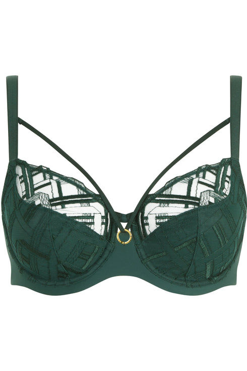 Chantelle Graphic Support Lace Full Coverage Unlined Bra